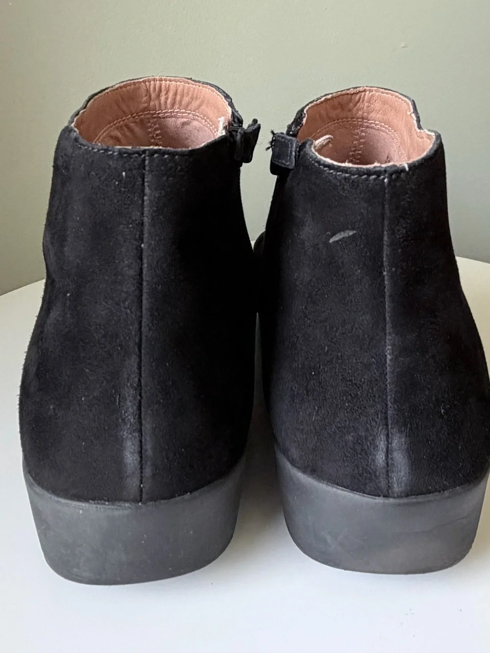 FitFlop F-Pop Black Suede Ankle Booties Side Zip Comfort Shoes Women’s US 11 EU